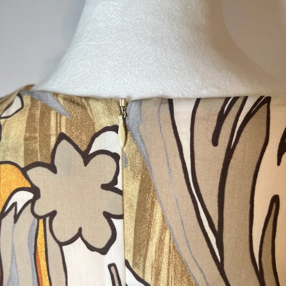 ✨Marca Foley's Joy Italian Cotton Floral Shift Dress - Elevate Your Style! Sz 11 - Picture 4 of 11